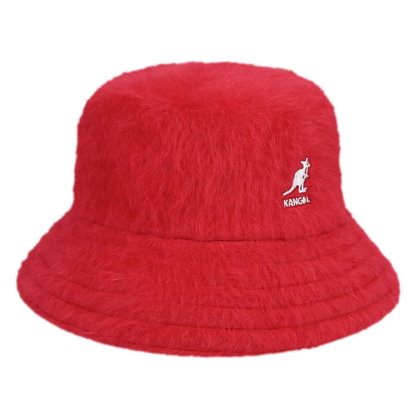Kangol Furgora Fuzzy Bucket Hat for Women and Men, X-Large, Scarlet