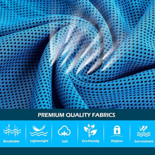 Cooling Towels for Neck and Face - 4 Pack, 40"x12" Size