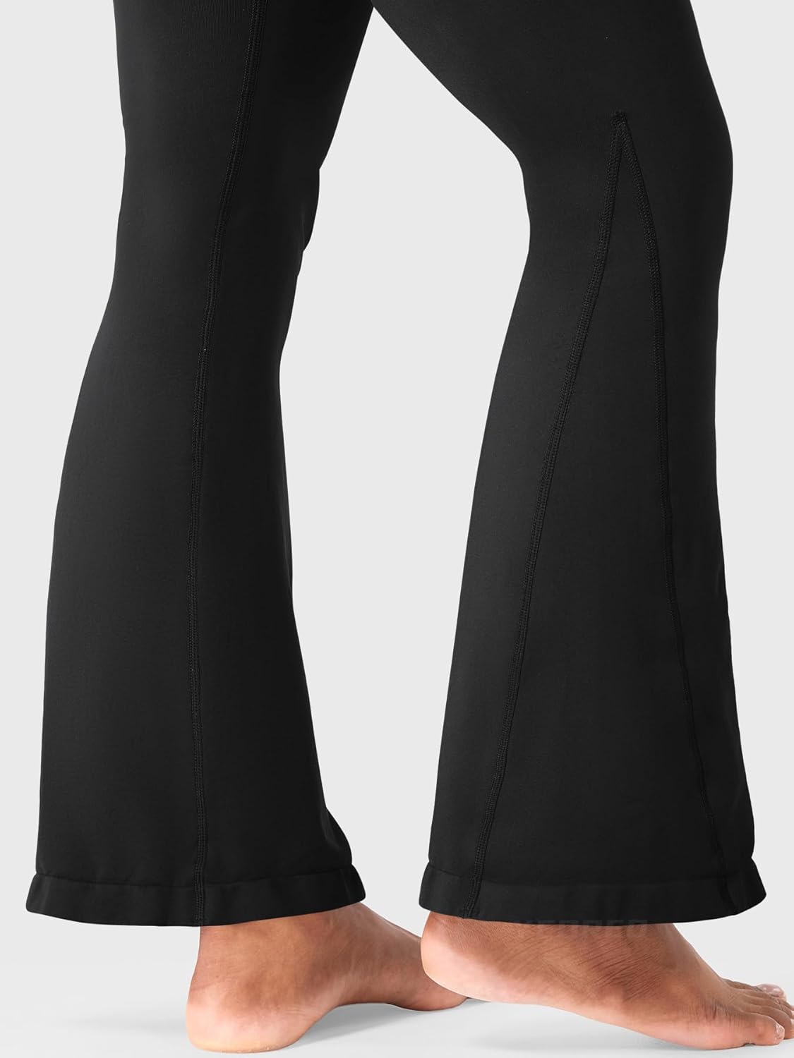 YEOREO Workout Mini Flare Leggings for Women Hidden Scrunch High Waisted Seamless Gym Leggings Brinklie 30" Yoga Pants