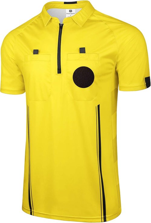 FitsT4 Soccer Referee Jersey - Short Sleeve Pro Ref Shirts for Ultimate Comfort and Performance