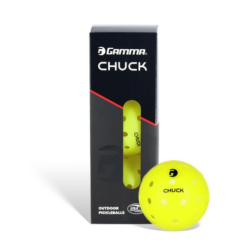 Gamma Chuck Tournament Pickleballs for Outdoor Play, Symmetrical 38-Hole Design Meets USAPA Standards, 3 Pack
