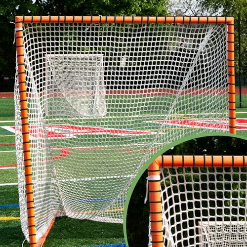 92ft Lacrosse Goal Net Lacing Cord - Durable Polyester - Black