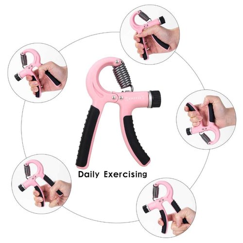Grip Strength Trainer-2 Pack Hand Grip Strengthener Adjustable Resistance Range 20-90 lbs Non-Slip Hand Grip, Hand Gripper Exerciser, Wrist Strengthener for Forearm Grip Workout