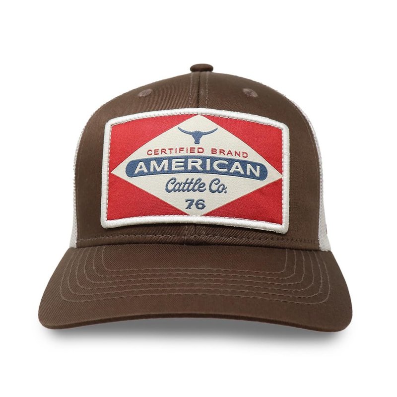 American Cattle Co. Billboard Adjustable Snapback Western Hat (Dark Chocolate/Brown)