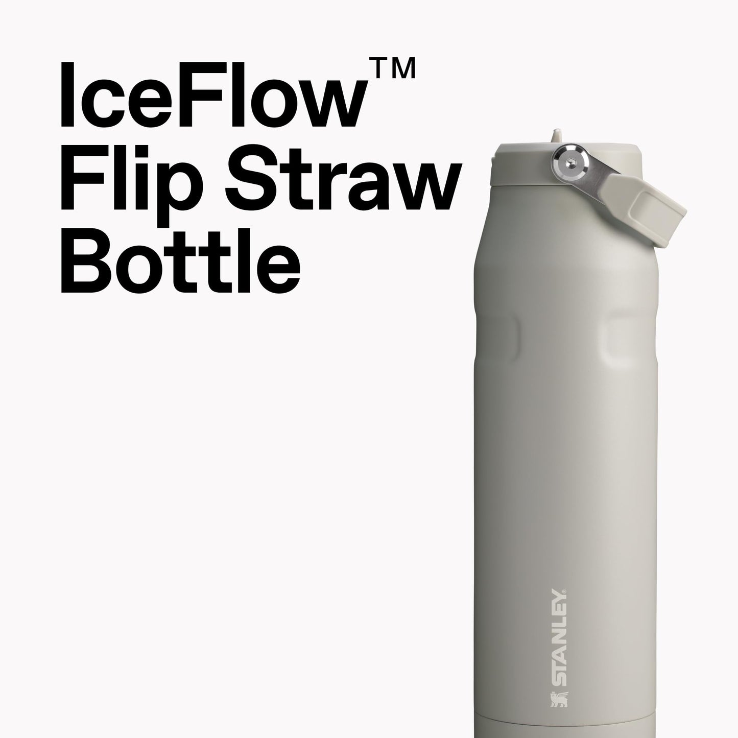 Stanley IceFlow Flip Straw 2.0 Water Bottle 24 OZ | Built-In Straw with Larger Opening | Lightweight & Leak-Resistant | Insulated Stainless Steel | BPA-Free | Dark Blossom