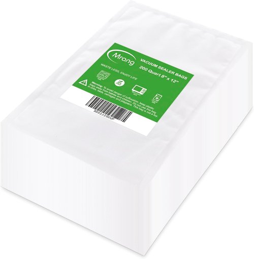 FoodSaver Vacuum Sealer Bags - 200 Quart, 8x12 Inch, BPA Free, Heavy Duty for Meal Prep & Sous Vide