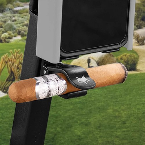 Cigar Holder for Desert Fox Golf Phone Caddy - Slides into the Bottom of the Phone Caddy to hold your Cigar - Holds all Cigar Sizes