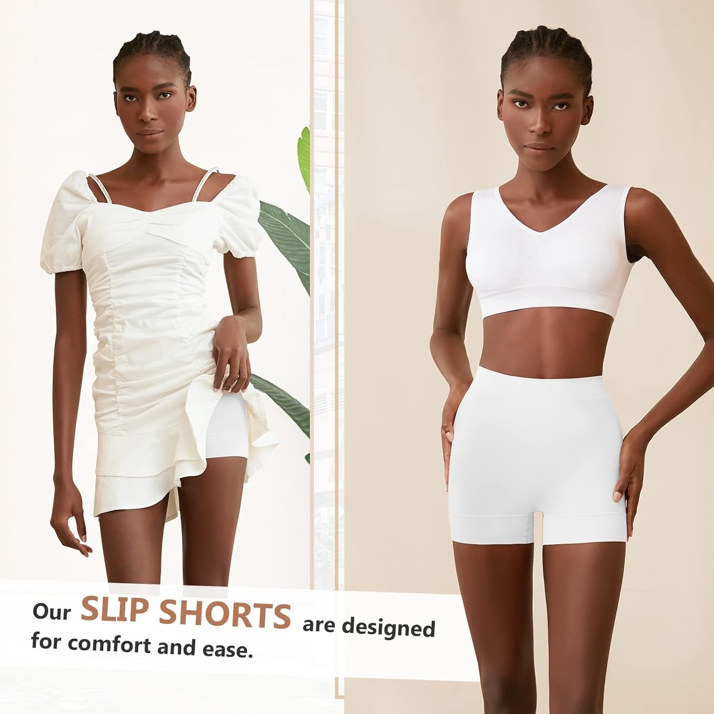 YADIFEN Slip Shorts - Smooth Anti-Chafing Boyshorts for Women | Seamless Yoga Underwear