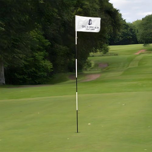2BUT Old Head Golf Links Golf Pin PGA Flag Practic Putting Green Golf Flag For Backyard Garden Double-Sewn 600D Nylon Miniature Pin Flag Regulation Tube Flag(20"X13")