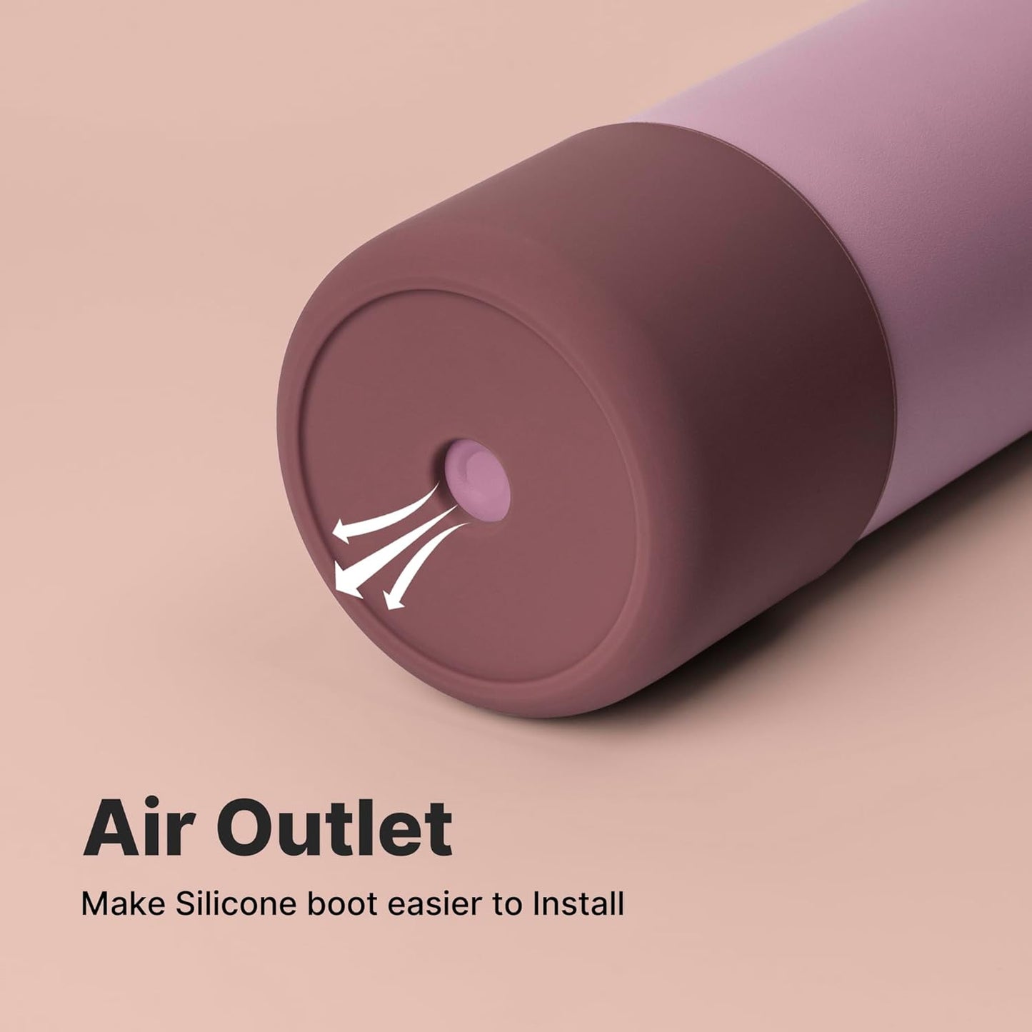 Owala Silicone Water Bottle Boot - Anti-Slip Protective Sleeve for 40 oz Twist & FreeSip | Reddish Brown