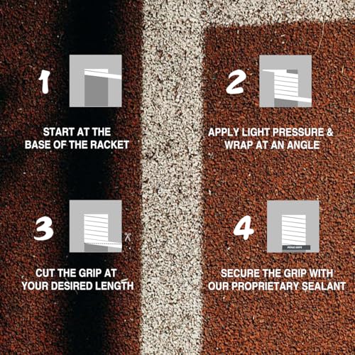 10pcs Tennis Grip Tape - Durable Overgrip for Racket & Paddle - Mult