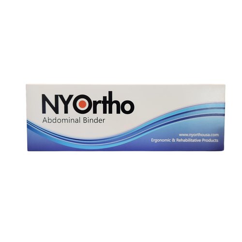 NYOrtho Tapered Abdominal Binder - Firm Compression Wrap - Breathable Stomach Support Post Injury or Surgery - with Contoured Body-Specific Design - 30-36 Inch Made in USA