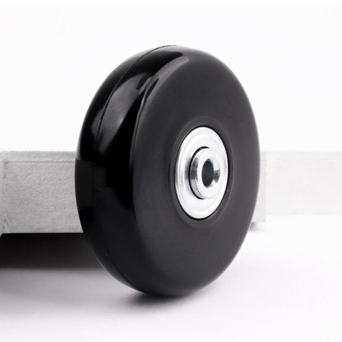 LSTOPGO 50mm x 18mm Luggage Suitcase Replacement Wheels, Rubber Swivel Caster Bearings Repair Kit - Set of 4 with 608ZZ Inline Skate Replacement Wheels & 3 Axles