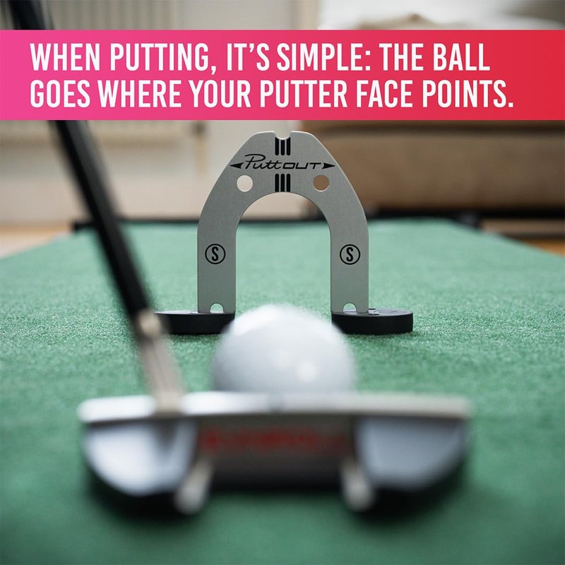 PuttOUT Pro Putting Gates – Golf Training Aid for Face Angle Control with 3 Adjustable Gate Sizes