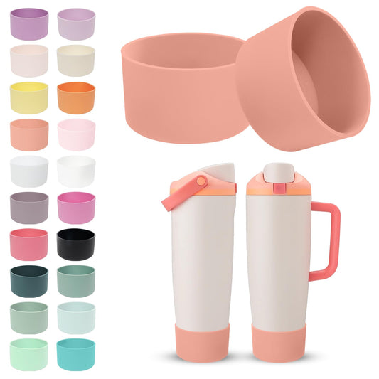 Kaitiaki 2PCS Silicone Boots for Owala 30oz & 40oz FreeSip Sway Bottles & Tumblers – Non-Slip, Scratch-Resistant, Stability Enhancer for Owala Accessories (Sparkling Sherbet)