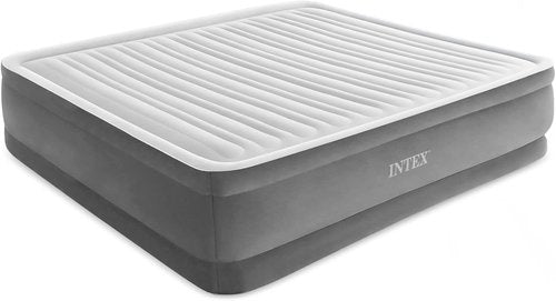 Intex Dura-Beam Deluxe Airbed - Comfort Plush Elevated Design | Queen Size for Ultimate Relaxation