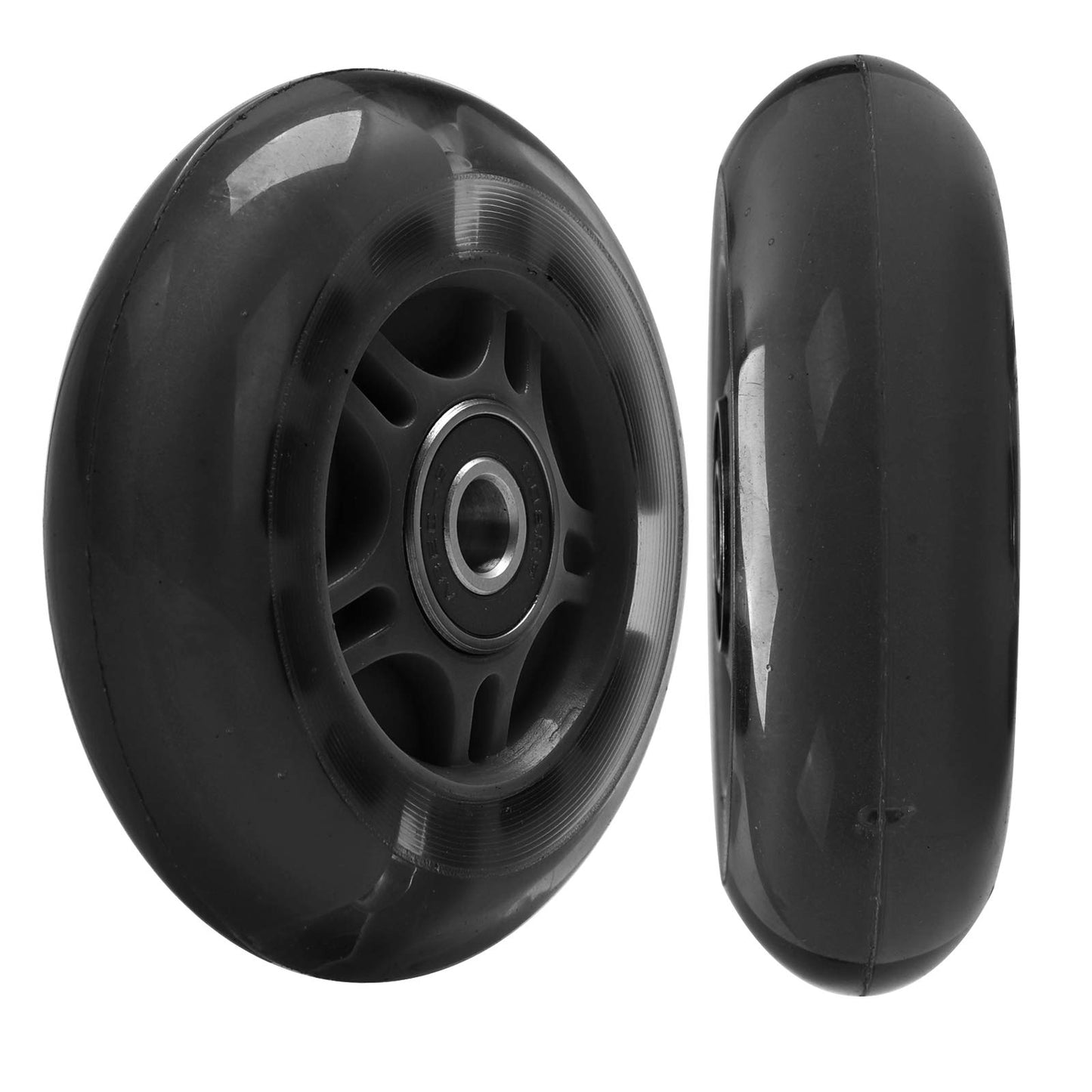 80mm x 24mm Flash Rear Wheel M8x65mm Screw Sets for Foldable Micro Mini 3 Wheel Kids Scooter Kickboard Axle Repair Tool (Black)