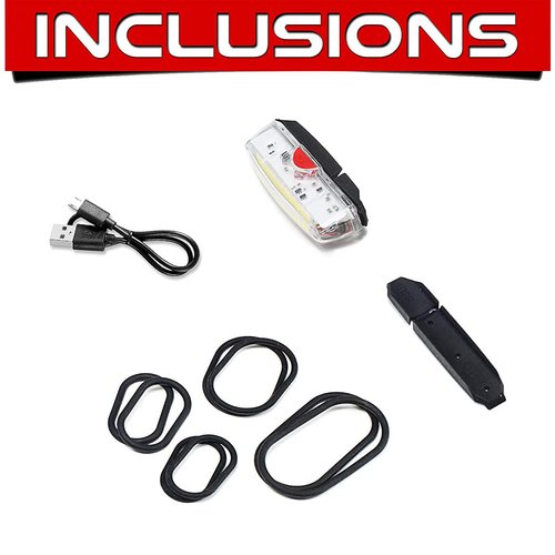Bike Front Light USB Rechargeable-Super Bright LED Bicycle Headlight with Low Battery Indicator and Modes Memory Functions-Powerful Lumens for Cycling Safety Flashlight (White)