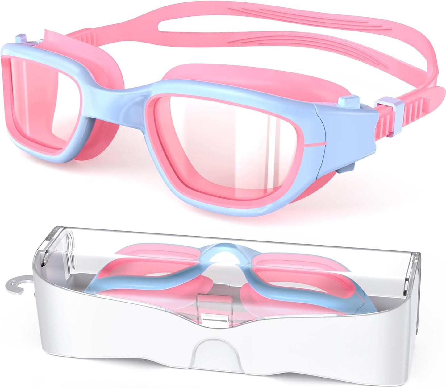 Skiennix Kids Swim Goggles - Anti-Fog UV Protection Glasses for Ages 6-14 | Perfect for Boys & Girls