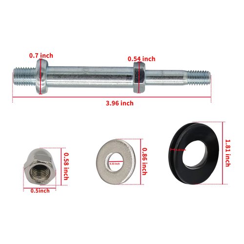 CartClan Top Front Roof Support Bolt Stud and Grommet Repair Kits, Suitable for 2003-2007 Yamaha G22 Golf Carts OEM#JU0-K834A-00-00 JU0-K834A-10-00 JN3-K832F-00-00