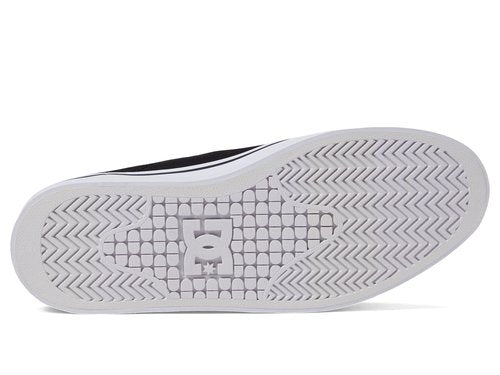 DC Women's Manual Hi Platform Skate Shoe,Black/White,7.5