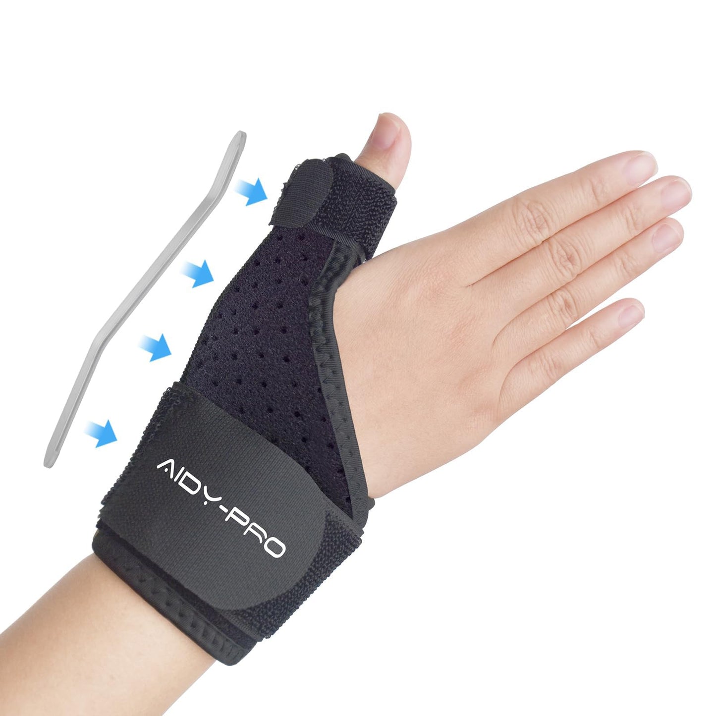 AIDY-PRO Trigger Thumb Brace Right Hand or Left Hand for Arthritis Pain and Support, Wrist Brace Thumb Spica Splint Stabilizer for De Quervain’s Tendonitis, Arthritis, Cmc, Pain Relief S/M