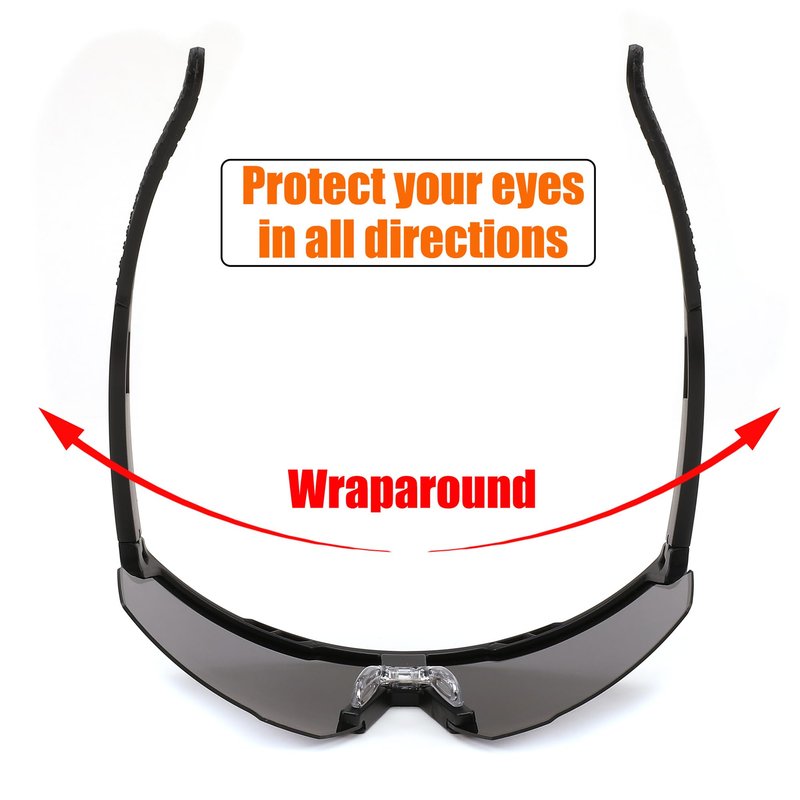 FEISEDY Sports Sunglasses for Men and Women, UV400 Protection Cycling Goggles Golf Baseball Driving Fishing B0022