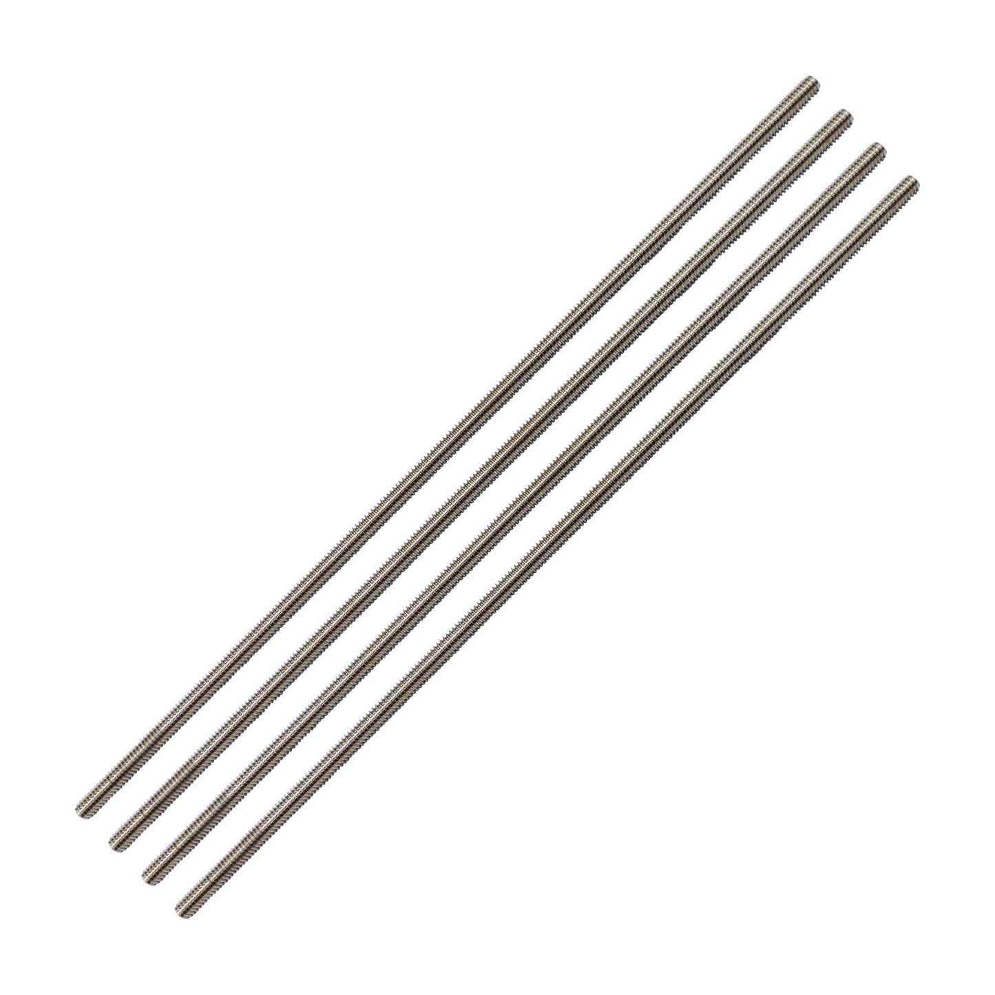 Aiwaiufu 1/4"-28 Stainless Steel Threaded Rods, 12Inch Fully All Threaded Rods (Pack of 4)