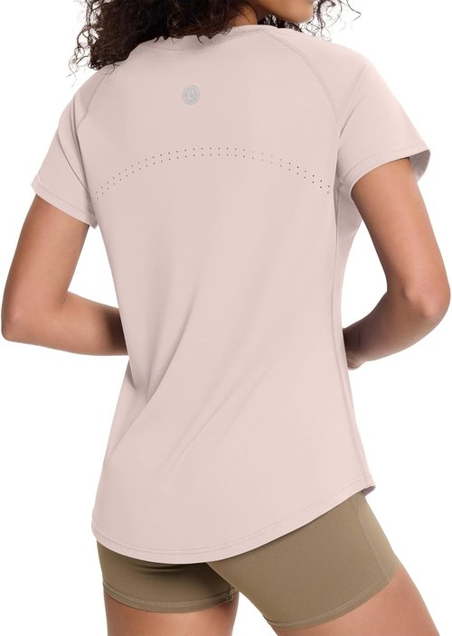 Loovoo Women's Workout Tops - Loose Fit Breathable Activewear | Quick-Dry Gym Tee