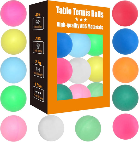 Regine Switzerland 3-Star Ping Pong Balls - Durable ABS Material for Training & Party Games
