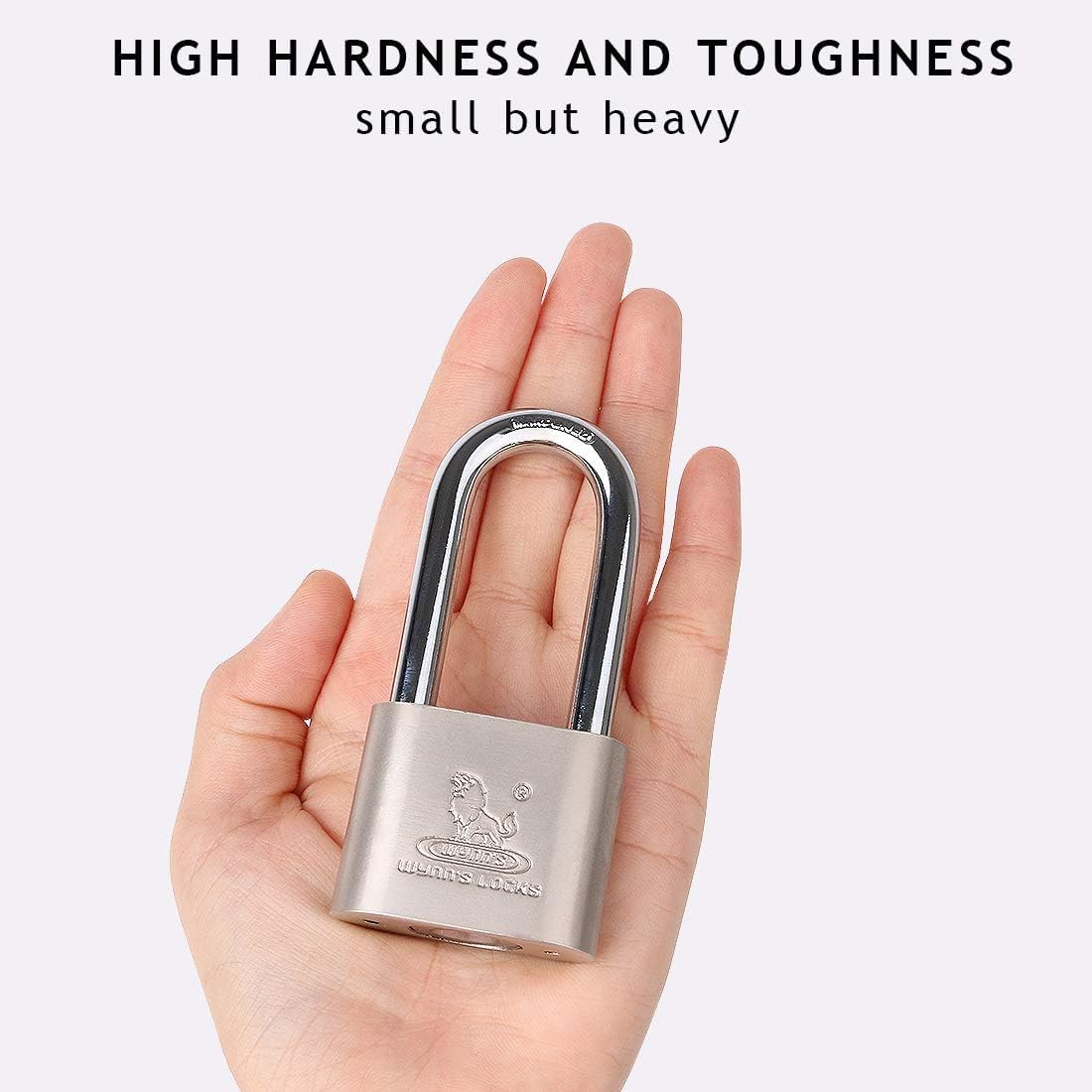 Locks with Keys 4 Pack, Katfort 1-9/16-inch(40mm) Padlock, Long Shackle Padlock with Multiple Keys for Indoor Outdoor