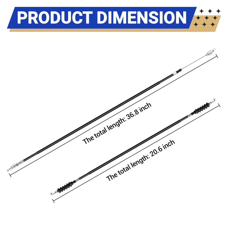 DRIVE UP Golf Cart Governor and Accelerator Cable Kit for Club Car DS 2004- Up Snap in Kawasaki FE290 Replace OEM 102336101 102336001