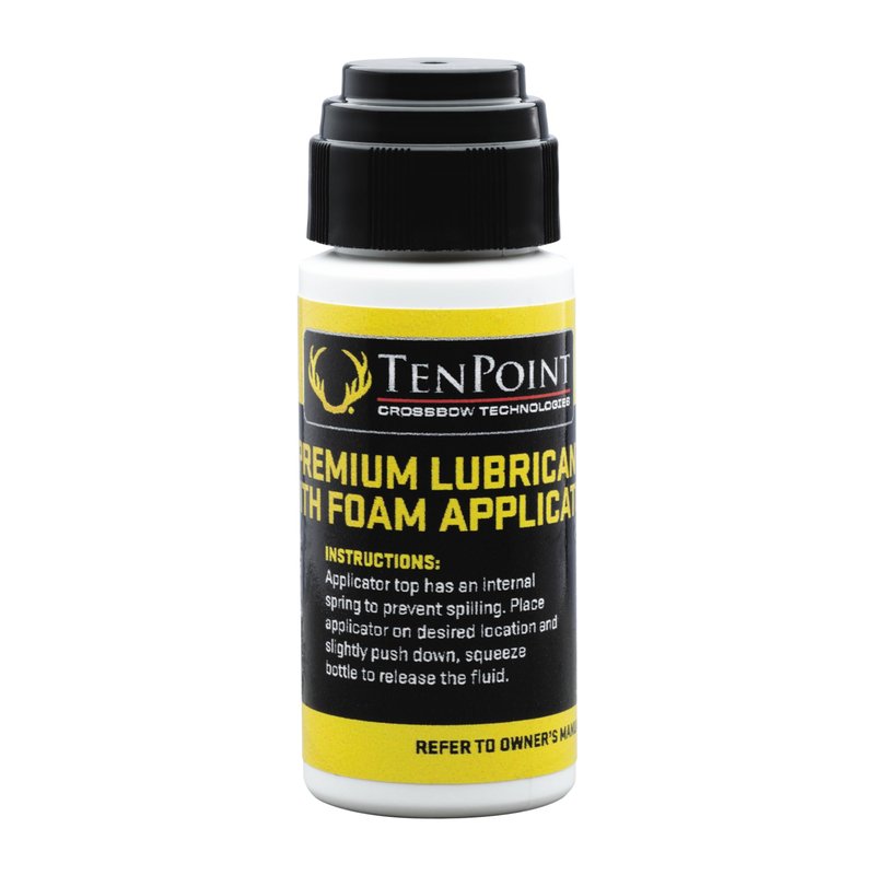 TenPoint Premium Lubricant with Foam Applicator - for Cocking Device Cords, Strings, Cables, Barrels & The Trigger Mechanism - Silicon Based, Contains Scorpion Venom