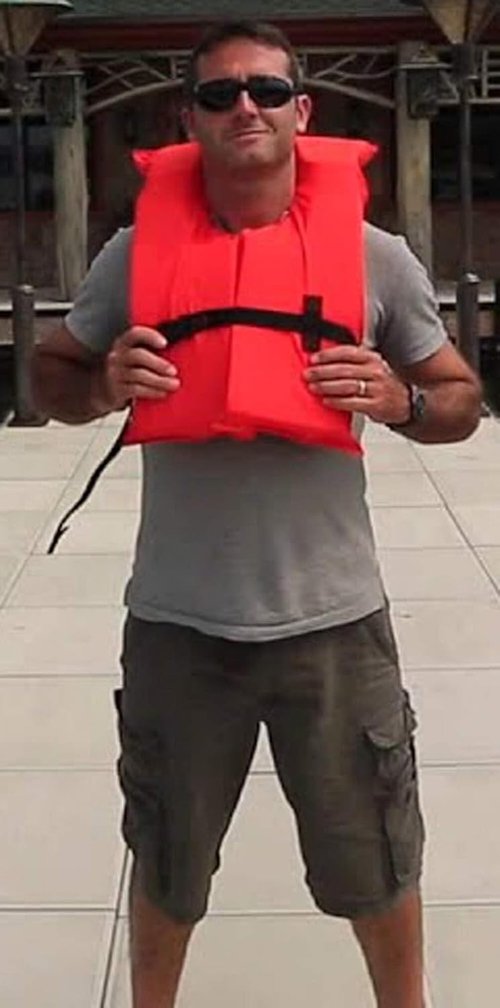 Coast Guard Approved Life Jackets | High Visibility Type II Keyhole Vest - 6 Pack Classic May West Style
