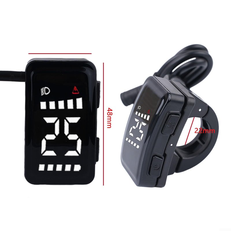 Electric Bike LCD Display, LCD Display Meter, DZ40 LCD Display E Bike Screen, E-Bike Display Meter Control Panel Electric Scooter Panel Screen for Electric Bikes