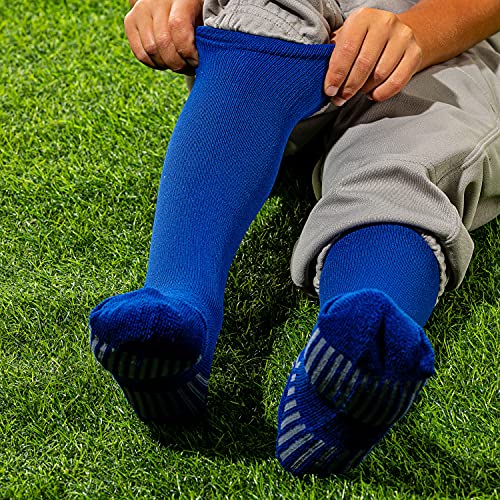 Youth Baseball & Softball Socks - Tall Sports Socks - Small Royal Blue