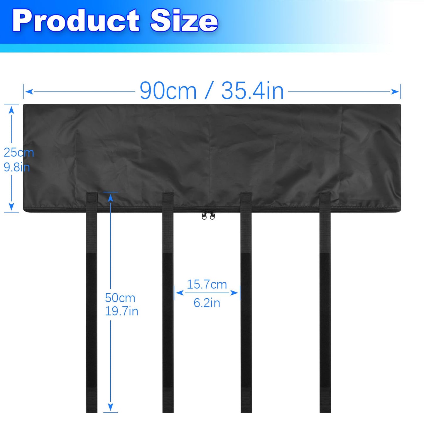 Easecos Ebike Handlebar Protective Cover Waterproof Electric Bicycle Handlebar Hood Rain UV Protection Sleeve Case with Zipper and Fastening Strap for Electric Bike Cycling Equipment