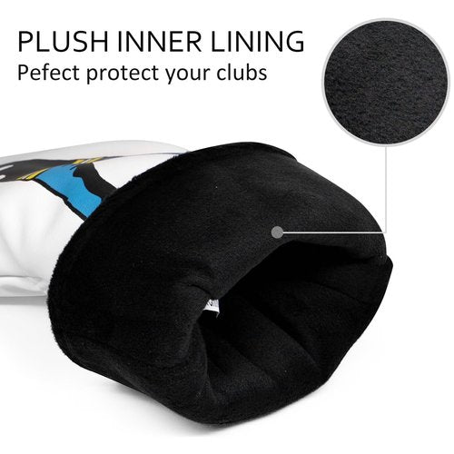 Barudan Golf 3 Wood Head Cover - Funny Golf Fairway Wood Cover fits for 3 4 5 7 X Woods Designed for All Brand
