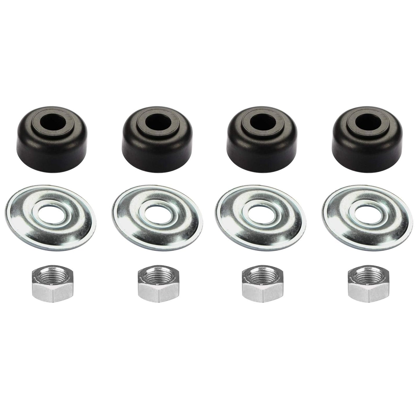 LEAPGOMAX Golf Cart Shock Bushing Kit Fits EZGO 1989-Up TXT Marathon Golf Cart and Club Car 1982-Up DS and Precedent Two Front/Rear Stud, Replaces OEM# 1011415