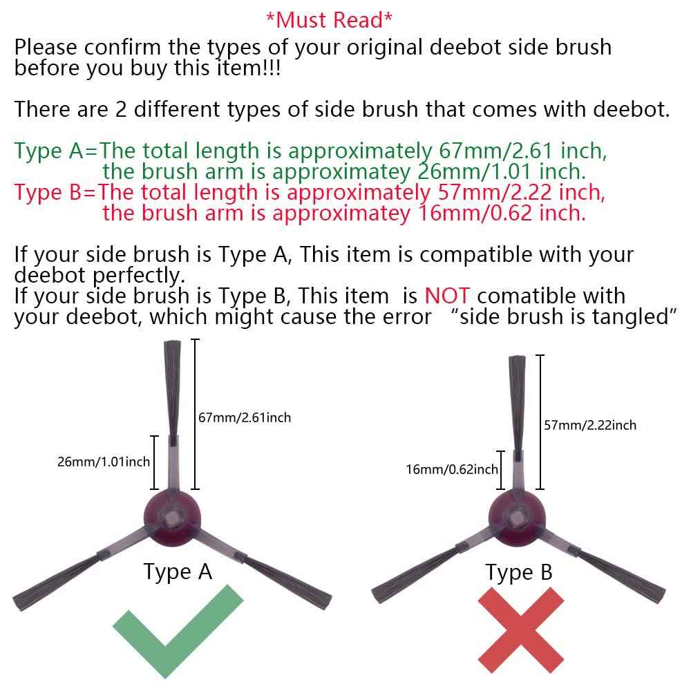 Neutop Replacement Parts Compatible with Ecovacs Deebot X1 Plus/Turbo/Omni, T10 Plus/Omni, Robot Vacuum Accessories 1 Roller 4 Filter Sets 6 Side Brushes.