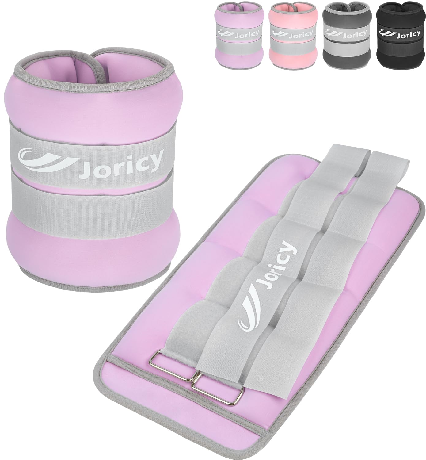 Ankle Weights, Wrist Leg Arm Weights for Women Men Kids Child with Adjustable Straps, Strength Training Weighted for Jogging, Running, Walking, Fitness, Gym Workout - 2 Pack 20LBS (10LBS Each), Purple