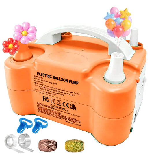 Electric Balloon Pump,4-in-1 Portable Electric Air Balloon Blower Machine for All Balloons, Air Pump for Sports Balls, Inflator& Deflator for Inflatables