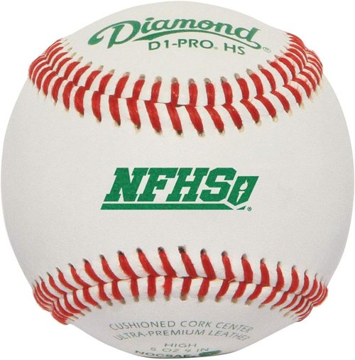 Diamond Baseballs - NFHS Professional League Leather - 12 Ball Pack for Ultimate Performance