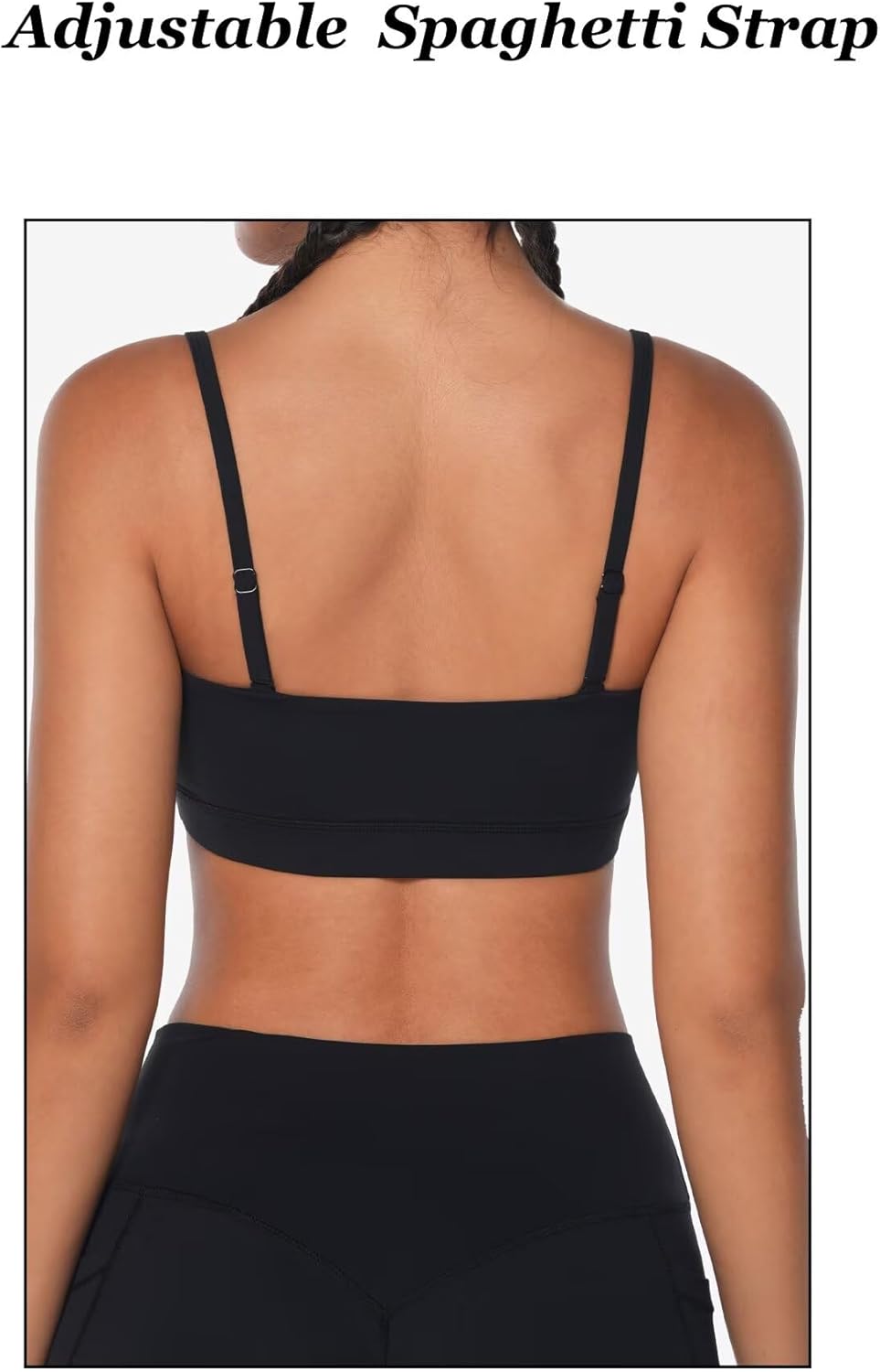 Sunzel Women's Sports Bra - Buttery Soft Wireless Crop Top with Adjustable Straps | Low Impact Yoga & Gym Wear