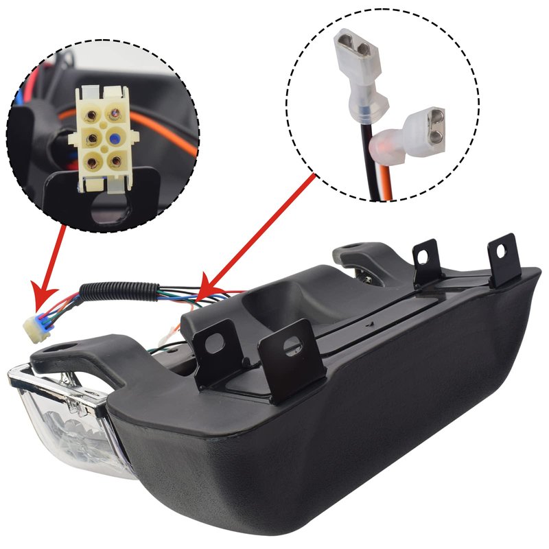 ZOOMYIN Upgrade Club Car Precedent Golf Cart LED Head Light Kit, Golf Cart Headlight Kit with Bumper for Club Car Precedent Replacement or Upgrade for 2004-UP Golf Carts