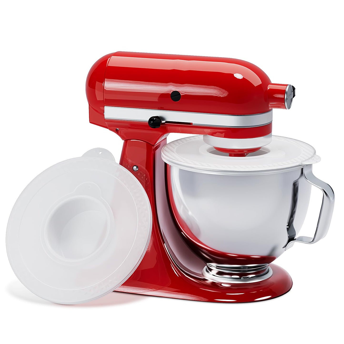 Food-Grade Mixer Bowl Cover for KitchenAid 4.5-5 Quart Tilt-Head Stand Mixers, Mixer Splatter Guard Lid to Prevent Spilling of Ingredients, as Kitchenaid Mixer Attachments