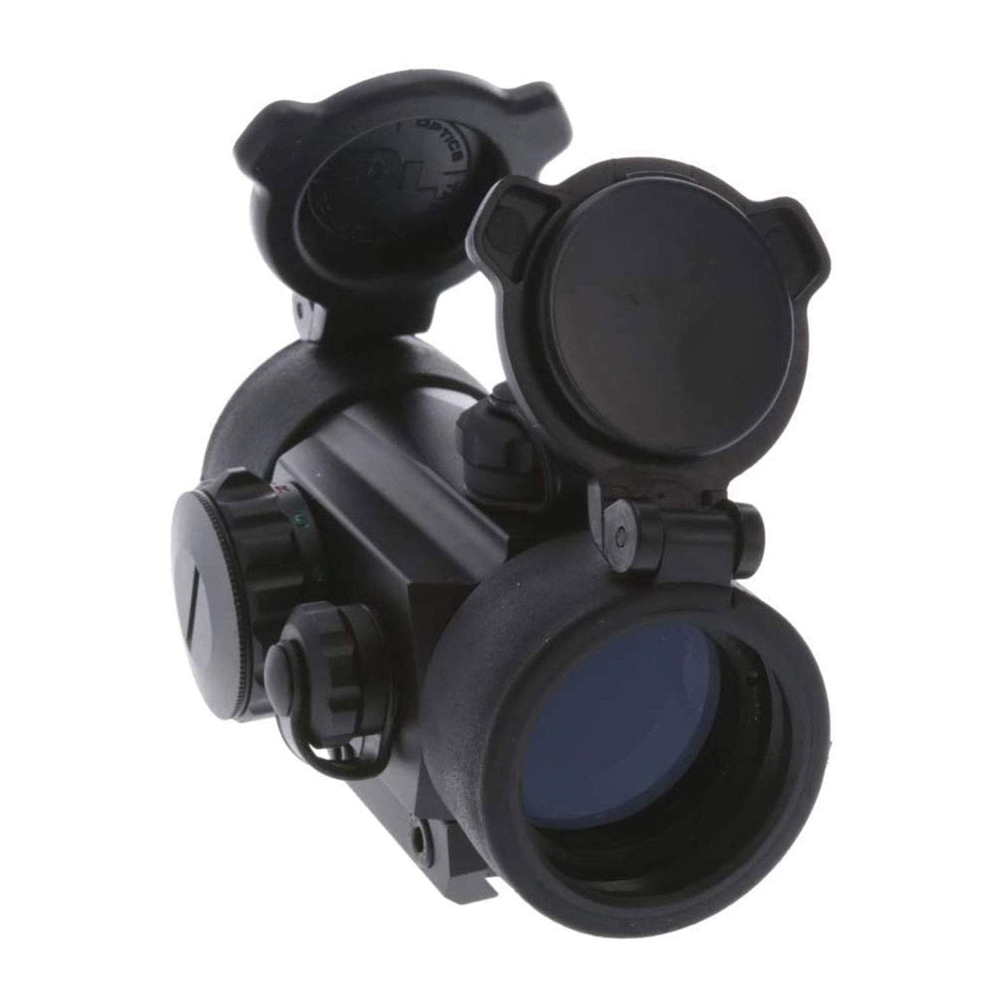 TRUGLO Dual-Color 1x30mm 5-MOA Hunting Durable Lightweight Waterproof Fogproof Shock Resistant Adjustable Aluminum Red / Green Dot Sight Flip-Up Lens Caps Included
