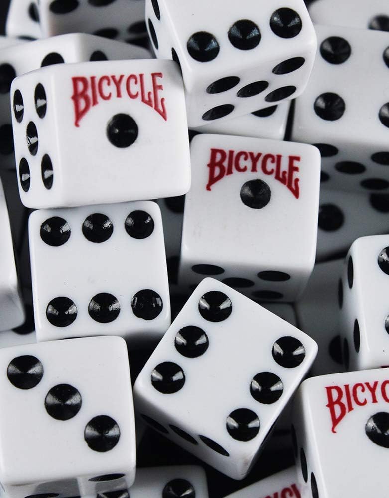 Skiennix Bicycle Dice Set - 5 High-Quality Dice for Fun Games | Perfect for Family Game Night