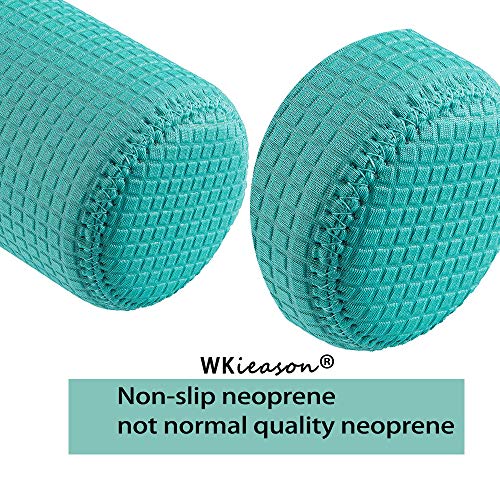 WK IEASON 12oz Slim Can Sleeves Insulators with Shoulder Strap - Green/Orange/Grey