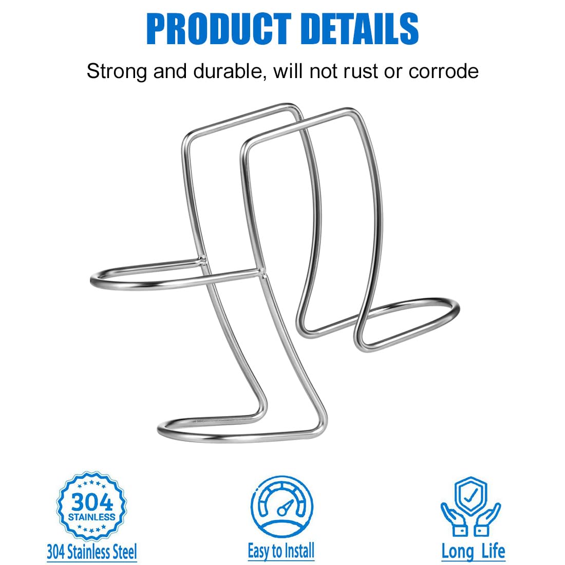 Universal Washing Machine Drain Hose Holder Adjustable Utility Sink Clamp Hook Stainless Steel Laundry Tub Hose Guide Clip Fits All Drain Hoses